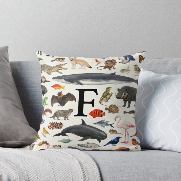 Item preview, Letter F Animal Alphabet Retro Identification Chart designed and sold by kakarikihill.