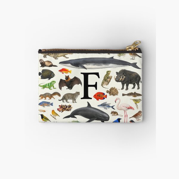 Item preview, Letter F Animal Alphabet Retro Identification Chart designed and sold by kakarikihill.