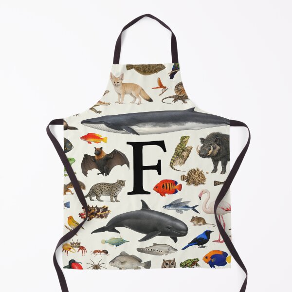 Item preview, Letter F Animal Alphabet Retro Identification Chart designed and sold by kakarikihill.