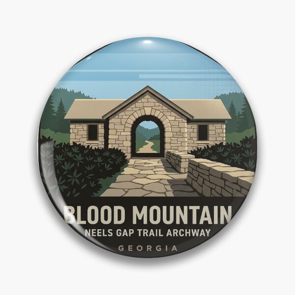 Item preview, Blood Mountain Neels Gap Walasi-Yi Georgia Sticker designed and sold by DetourDgn.