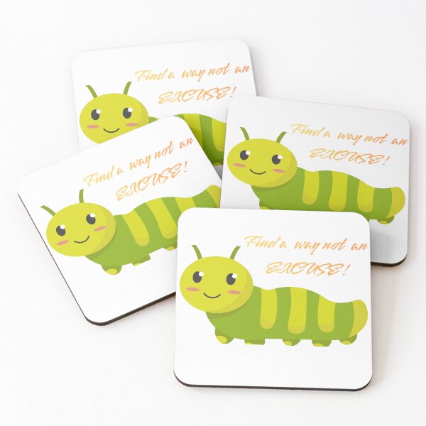 Item preview, Find A Way Not An Excuse - Cute Caterpillar Hustle Culture Quote designed and sold by symas.