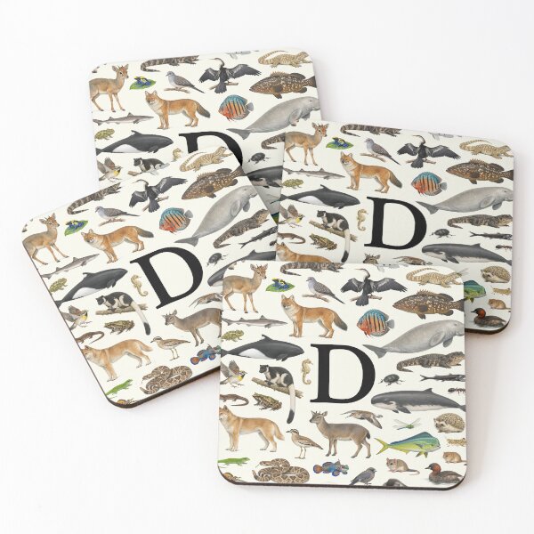 Item preview, Letter D Animal Alphabet Retro Identification Chart designed and sold by kakarikihill.