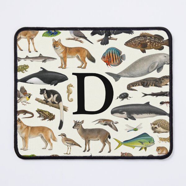 Item preview, Letter D Animal Alphabet Retro Identification Chart designed and sold by kakarikihill.