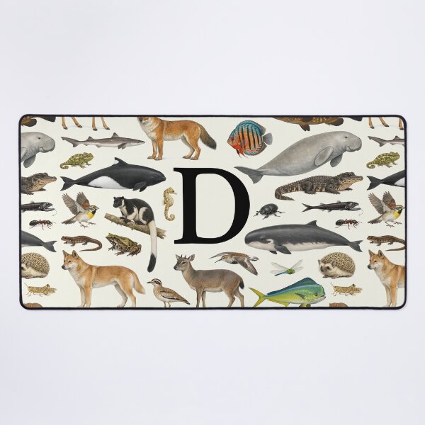 Item preview, Letter D Animal Alphabet Retro Identification Chart designed and sold by kakarikihill.