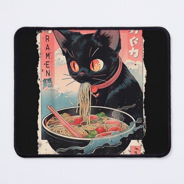 Item preview, Ramen Noodles Cat Japan Y2K Kawaii Retro Cats Manga Anime Funny Tee designed and sold by denzelqfhho.
