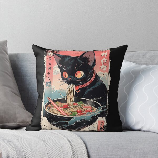 Item preview, Ramen Noodles Cat Japan Y2K Kawaii Retro Cats Manga Anime Funny Tee designed and sold by denzelqfhho.