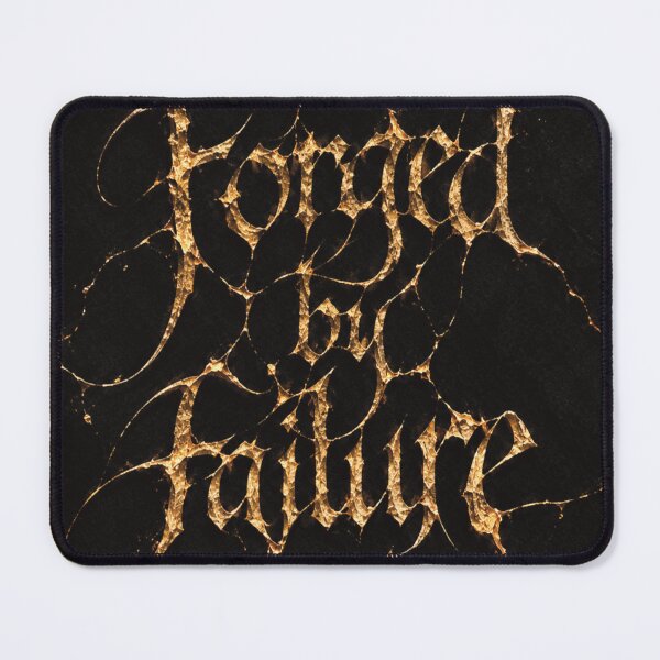 Item preview, Forged By Failure Gold Kintsugi Quote designed and sold by Fabpercent.