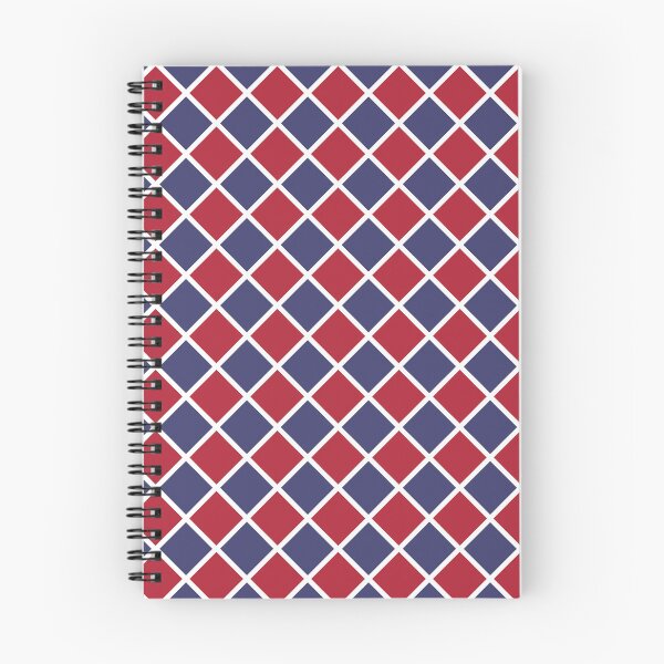 Item preview, Checker Diamond Pattern Red Blue designed and sold by ArtbyDebbieC.