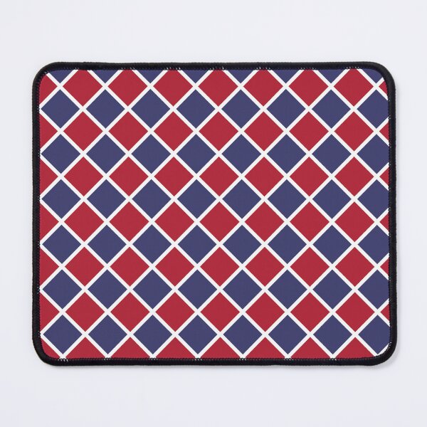 Item preview, Checker Diamond Pattern Red Blue designed and sold by ArtbyDebbieC.