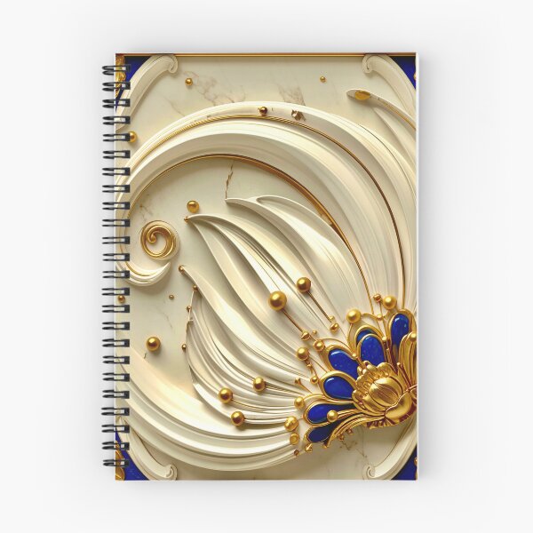 Item preview, Classic Gold Filigree and Sapphire Vortex designed and sold by Vicky Brago-Mitchell®.
