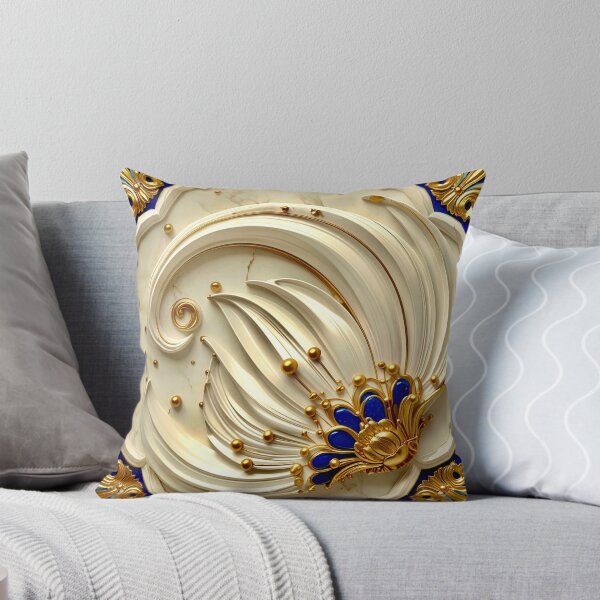 Item preview, Classic Gold Filigree and Sapphire Vortex designed and sold by Vicky Brago-Mitchell®.