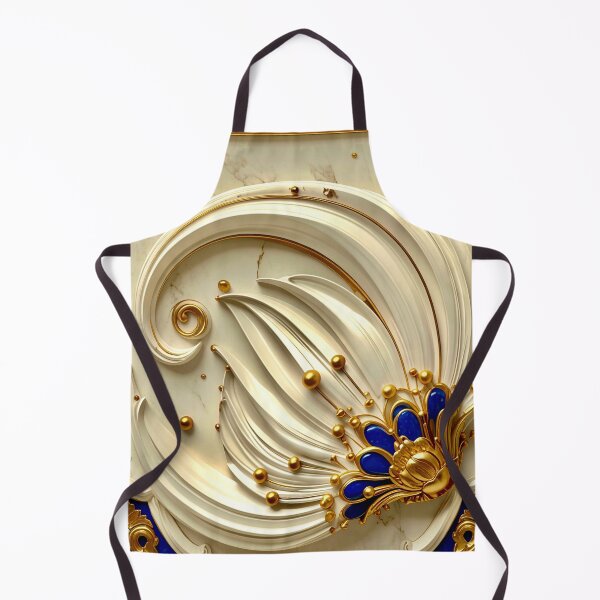 Item preview, Classic Gold Filigree and Sapphire Vortex designed and sold by Vicky Brago-Mitchell®.