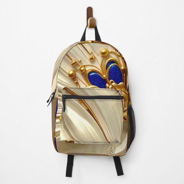 Item preview, Classic Gold Filigree and Sapphire Vortex designed and sold by Vicky Brago-Mitchell®.