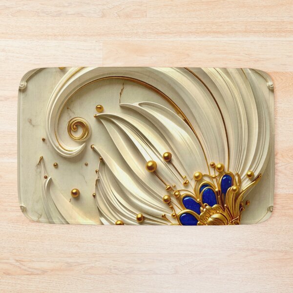 Item preview, Classic Gold Filigree and Sapphire Vortex designed and sold by Vicky Brago-Mitchell®.