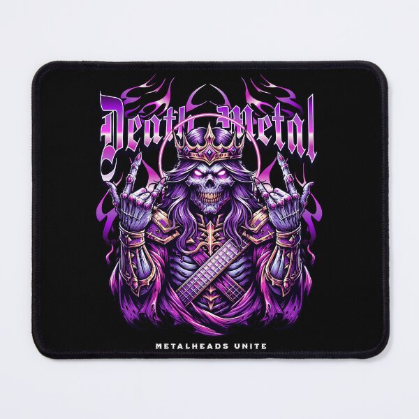 Item preview, Death Metal Skull King Crown T-Shirt | Metalheads Unite Graphic Tee | Gothic Rock Skeleton Shirt designed and sold by vec4u.