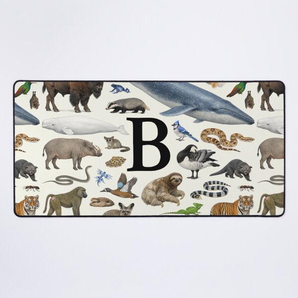 Item preview, Letter B Animal Alphabet Retro Identification Chart designed and sold by kakarikihill.