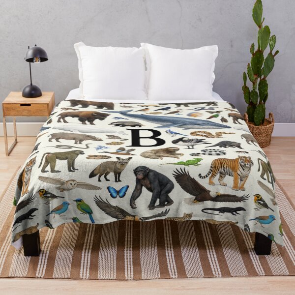 Item preview, Letter B Animal Alphabet Retro Identification Chart designed and sold by kakarikihill.