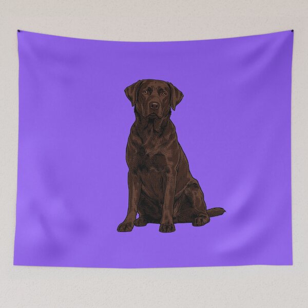 Item preview, Chocolate Lab Graphic Line Art Dog Portrait designed and sold by Terry Bain.