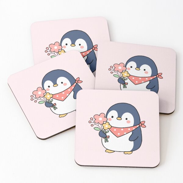 Item preview, Nursery Room Cute Flower Penguin Illustration designed and sold by bosamji.
