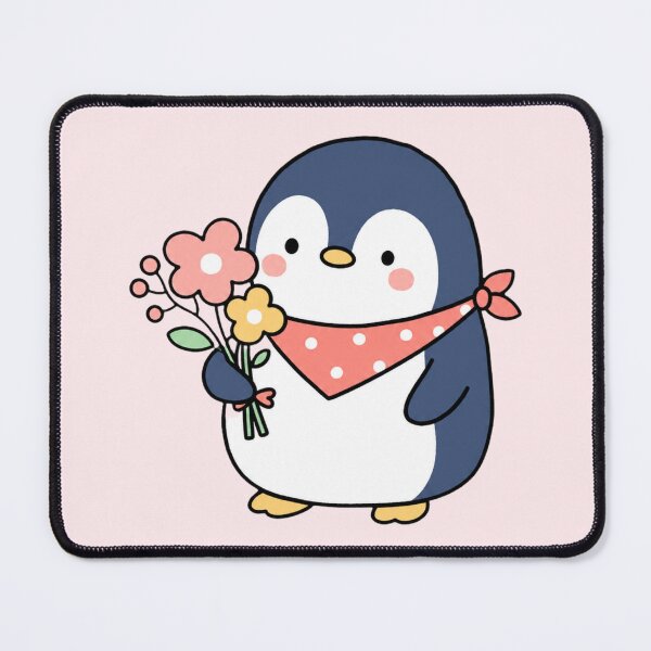 Item preview, Nursery Room Cute Flower Penguin Illustration designed and sold by bosamji.