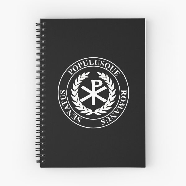 Item preview, SPQR Roman Emblem Laurel Wreath Chi Rho designed and sold by YarningsandYear.