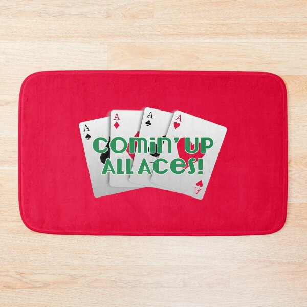 Item preview, Comin’ Up All Aces! (on Red) designed and sold by PawsitiveMum3.