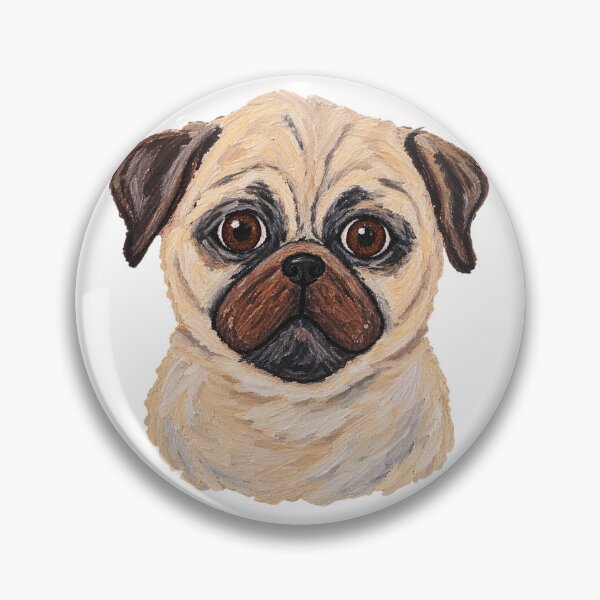 Item preview, Cute Pug original art acrylic on wood designed and sold by Chris Zahorcik Art.