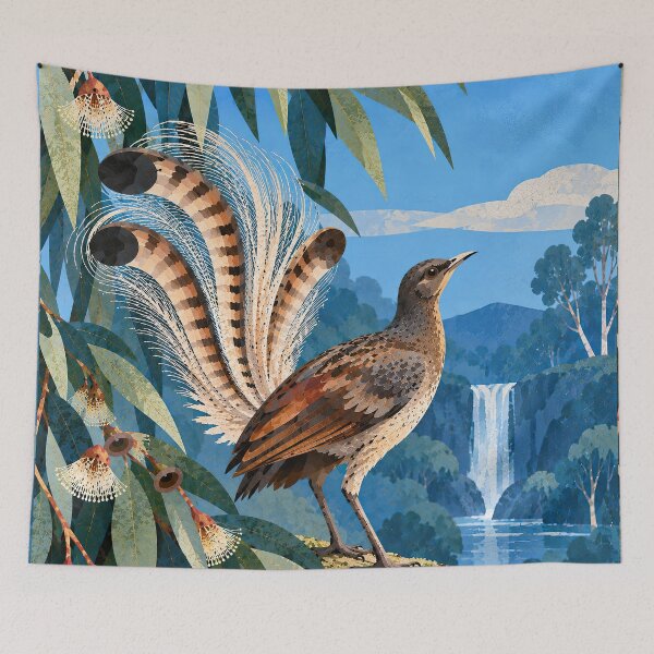 Item preview, Lyrebird Waterfall designed and sold by LittleDreamsCo.