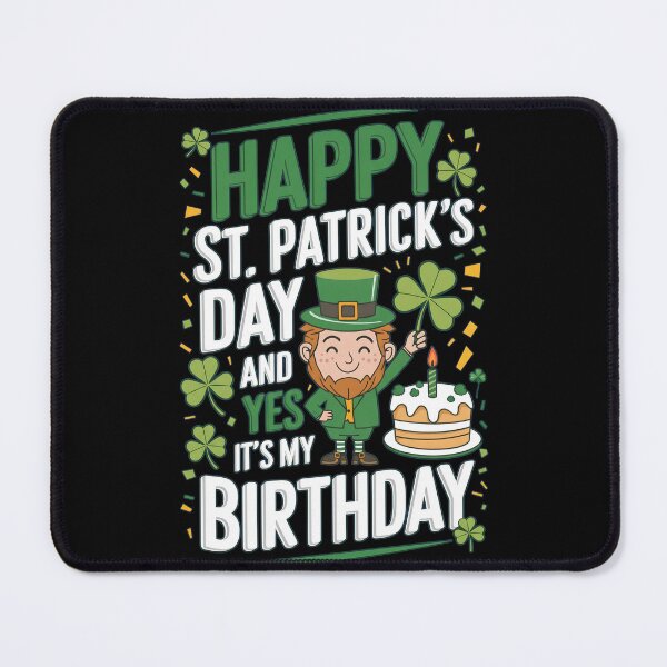 Item preview, Happy St Patrick's Day It's My Birthday designed and sold by Tawnat-Zl9at.