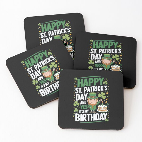 Item preview, Happy St Patrick's Day It's My Birthday designed and sold by Tawnat-Zl9at.