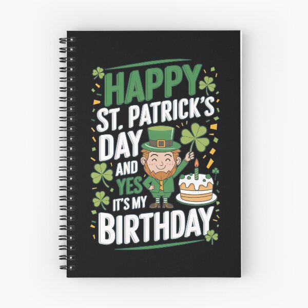 Item preview, Happy St Patrick's Day It's My Birthday designed and sold by Tawnat-Zl9at.
