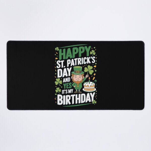 Item preview, Happy St Patrick's Day It's My Birthday designed and sold by Tawnat-Zl9at.