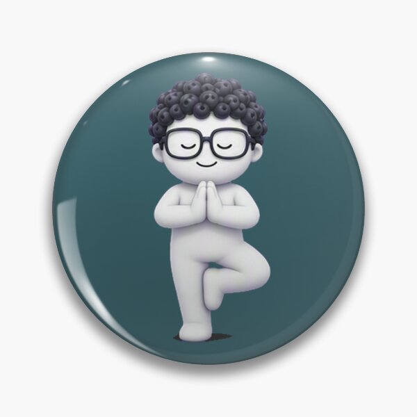 Item preview, Cute 3D boy doing yoga tree pose designed and sold by wonghong.