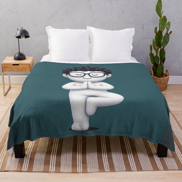 Item preview, Cute 3D boy doing yoga tree pose designed and sold by wonghong.