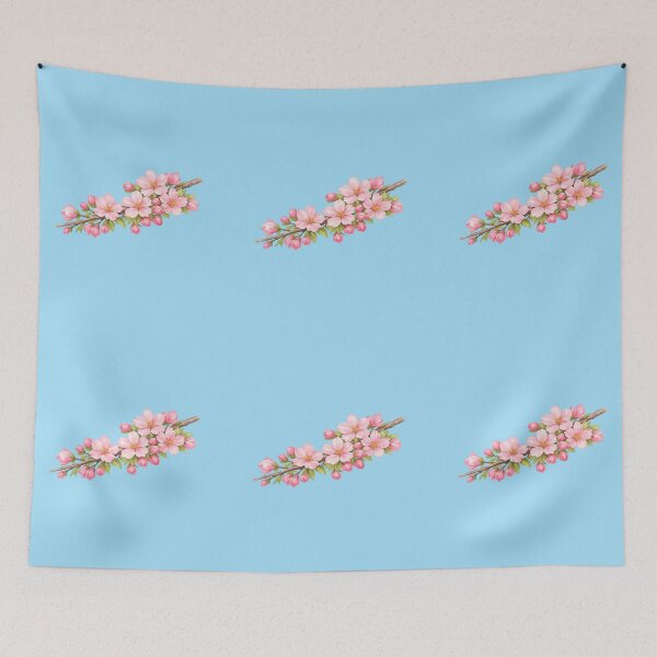 Item preview, Romantic Watercolor Sakura Blossom Branch designed and sold by Dew Drop Designs.