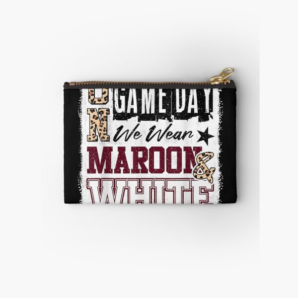 Item preview, On Gameday Football We Wear Maroon and White School Spirit designed and sold by denzelqfhho.