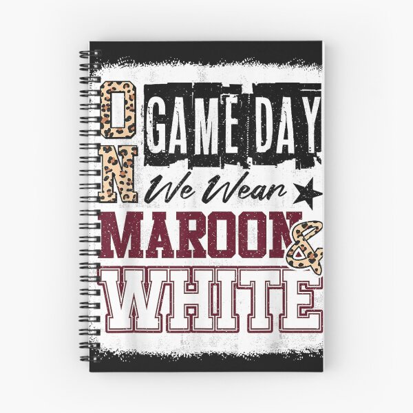 Item preview, On Gameday Football We Wear Maroon and White School Spirit designed and sold by denzelqfhho.