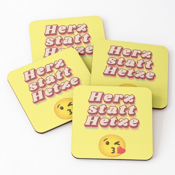 Item preview, Heart Instead of Hate Saying Love Togetherness Retro designed and sold by Mauswohn.