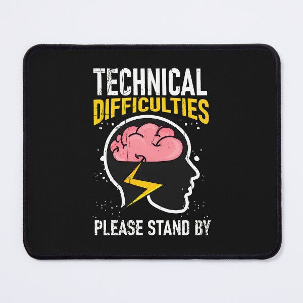Item preview, Technical Difficulties Brain Lightning Bolt designed and sold by YarningsandYear.