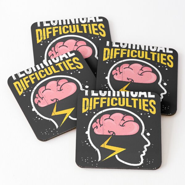 Item preview, Technical Difficulties Brain Lightning Bolt designed and sold by YarningsandYear.