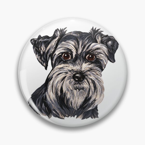 Item preview, Schnauzer original painting acrylic designed and sold by Chris Zahorcik Art.