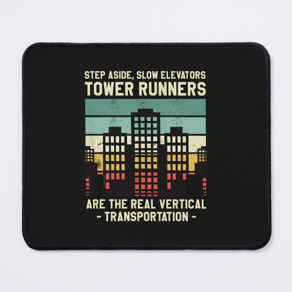 Item preview, Tower Runners Vertical Transportation Retro designed and sold by YarningsandYear.
