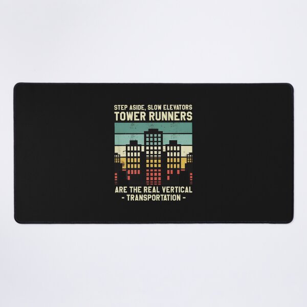 Item preview, Tower Runners Vertical Transportation Retro designed and sold by YarningsandYear.