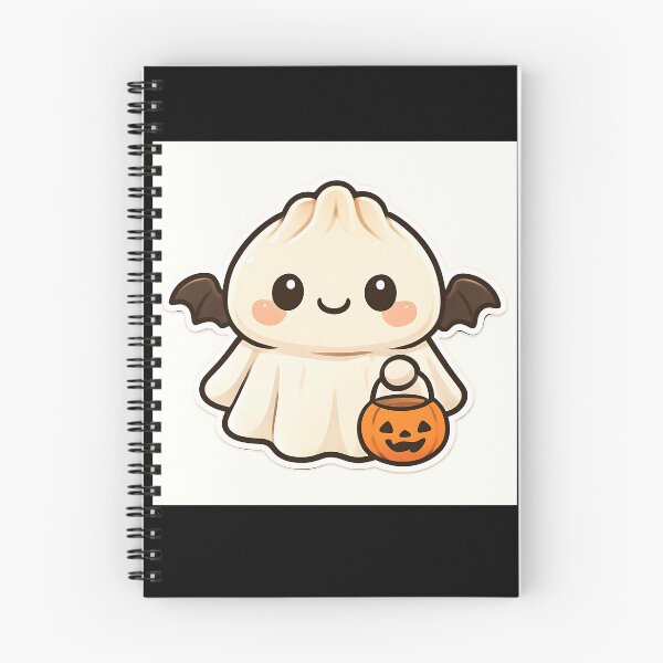 Item preview, Spooky Dumpling Ghost Kawaii Food Mascot Halloween Design designed and sold by SmartyWonders.
