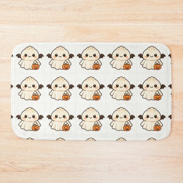 Item preview, Spooky Dumpling Ghost Kawaii Food Mascot Halloween Design designed and sold by SmartyWonders.