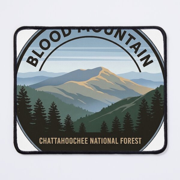 Item preview, Blood Mountain Ridge Chattahoochee Forest Circle Sticker designed and sold by DetourDgn.