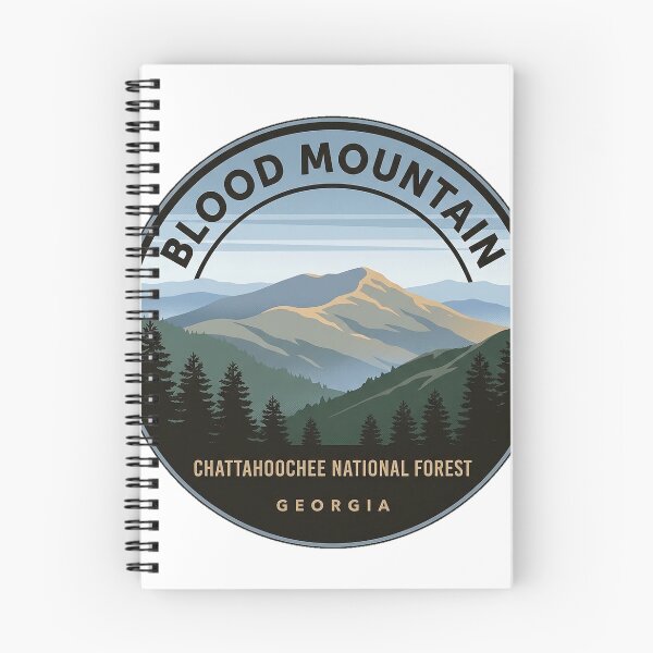 Item preview, Blood Mountain Ridge Chattahoochee Forest Circle Sticker designed and sold by DetourDgn.