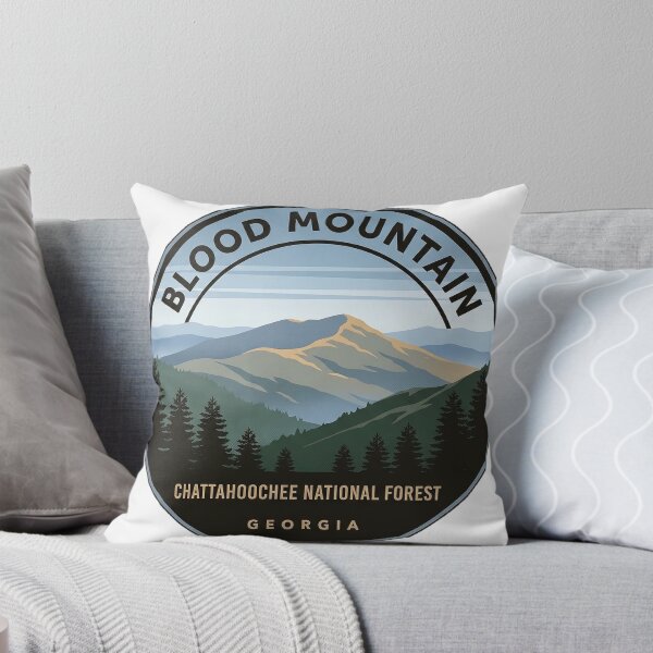 Item preview, Blood Mountain Ridge Chattahoochee Forest Circle Sticker designed and sold by DetourDgn.