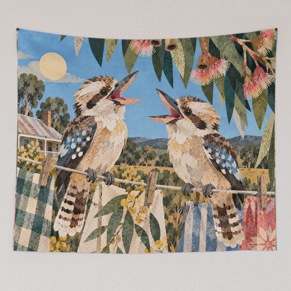 Item preview, Laughing Kookaburras designed and sold by LittleDreamsCo.