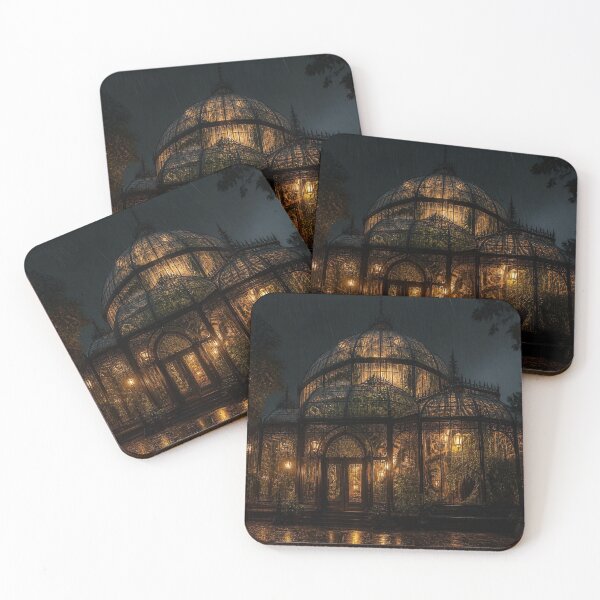 Item preview, Gothic Greenhouse Conservatory Midnight Rain designed and sold by LazyDayzCo.